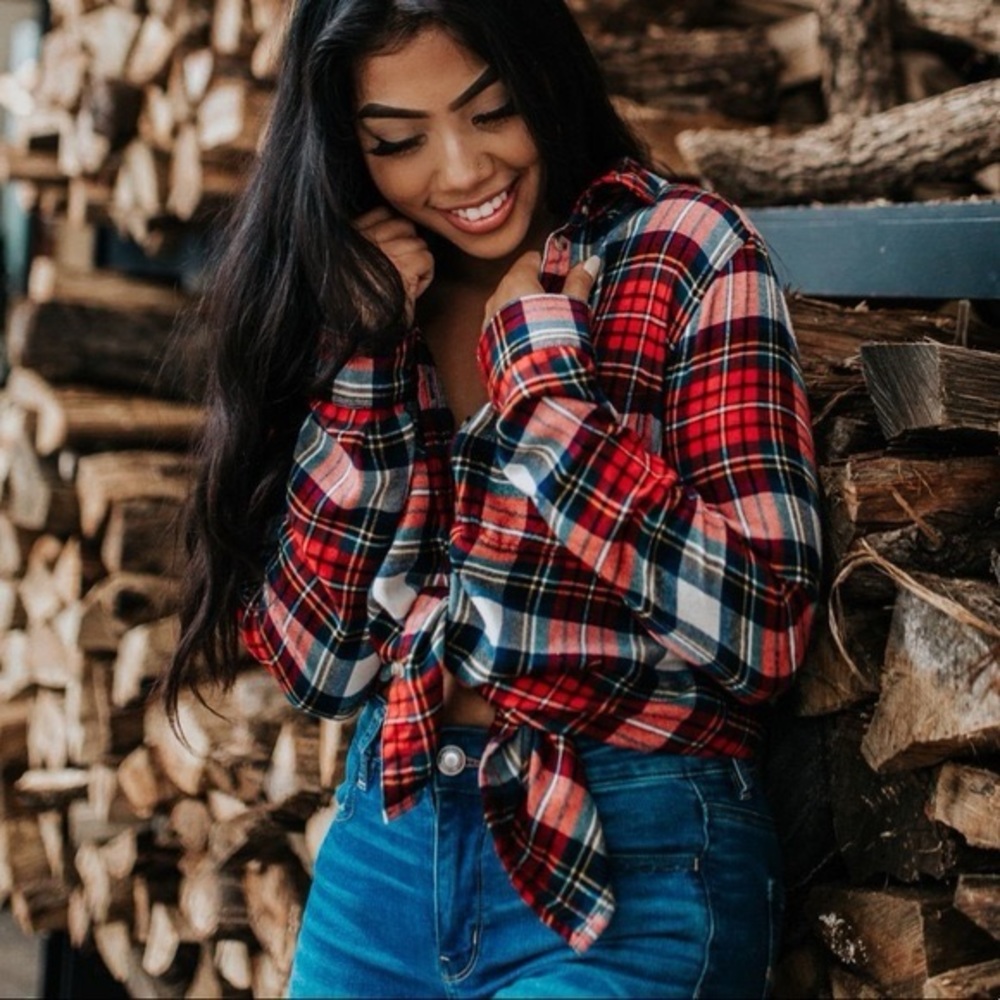 American Eagle plaid flannel
